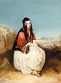 Portrait Of A Lady In A Greek Landscape - Paul Falconer Poole