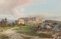 View Of The Theseum, The Acropolis Beyond - Vicenzo Lanza