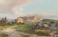 View Of The Theseum, The Acropolis Beyond - Vicenzo Lanza