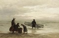 A Shrimper On The Beach - Anthon Gerhard Alexander Van Rappard