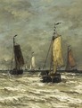 Bomschuiten At Sea 3 - Hendrik Willem Mesdag