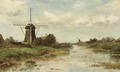 Windmills In A Landscape Near Abcoude - Paul Joseph Constantine Gabriel