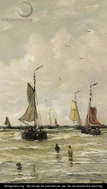 The Return Of The Fishing Fleet - Hendrik Willem Mesdag
