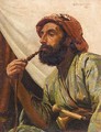 Portrait Of A Man Smoking A Hookah - William Savage Cooper