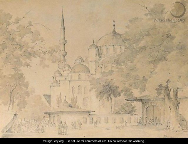 The Blue Mosque, Constantinople - Harald Stilling