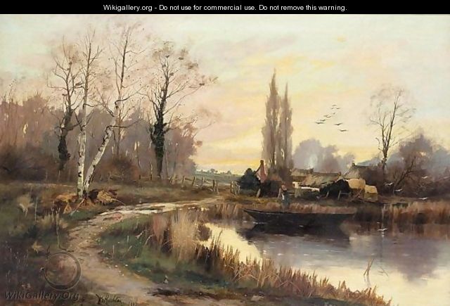 River Landscape - William Charles Rushton
