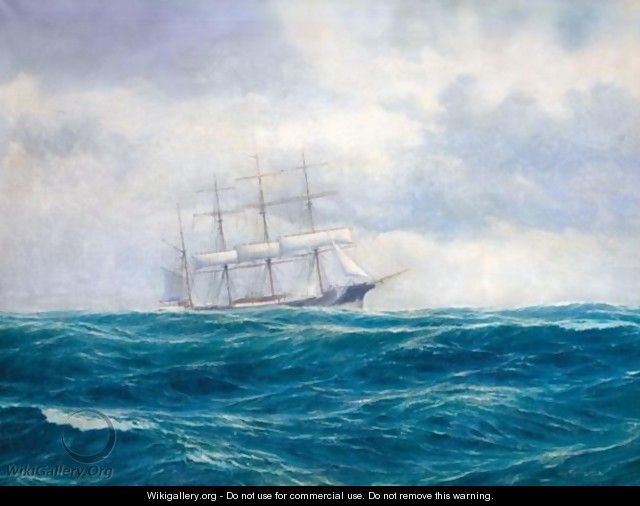 A Tallship In High Seas - Emilios Prosalentis
