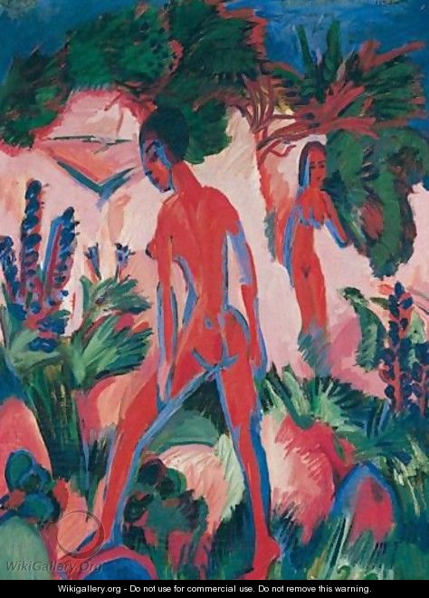 Rote Akte (Red Nudes) - Ernst Ludwig Kirchner