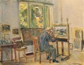 Der KAnstler In Seinem Atelier In Wannsee (The Artist In His Studio In Wannsee) - Max Liebermann