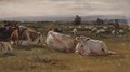 Cattle Grazing Near Bramshot - William Snr Luker