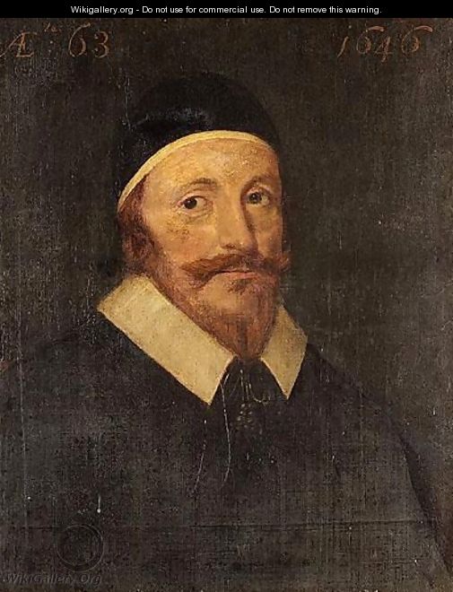 Portrait Of Edward Williams (B.1583) - (after) George Jamesone