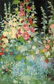 Hollyhocks - Daniel Pender Davidson