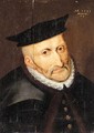 Portrait Of An Elderly Gentleman, Head And Shoulders, Wearing A Black Fur-Lined Cloak And A Black Hat - South Netherlandish School