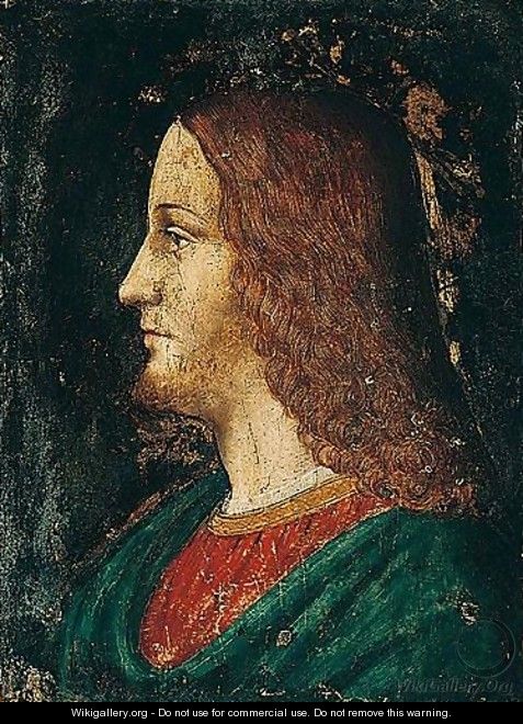 A Study Of The Head Of Christ, In Profile - (after) Bernardino De