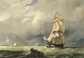 Shipping Off The Coast - Jacob Eduard Van Heemskerck Van Beest
