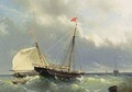 Shipping In A Stiff Breeze - Johan Conrad Greive