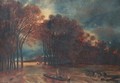 Etude Pour L'Inondation A Saint-Cloud - Paul Huet