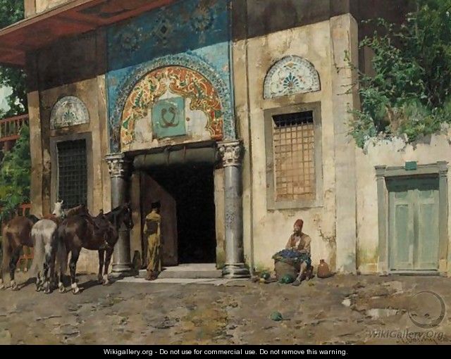The Ottoman Portico - Alberto Pasini