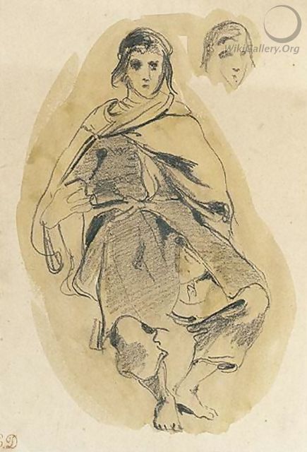 Une Jeune Fille Marocaine - Eugene Delacroix