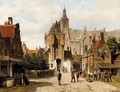 Street In Vianen, Holland - Willem Koekkoek