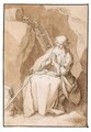 An Anchorite In Meditation - Abraham Bloemaert