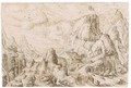 Fantastic Mountainous Landscape With A Watermill By A Bridge - Cornelis Claesz van Wieringen