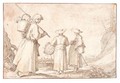 Two Women And A Shepherd On The Way To The Market - Abraham Bloemaert