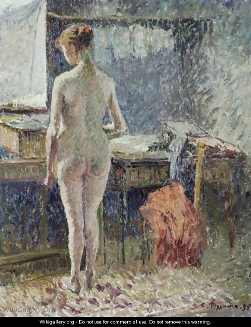 Femme Nue Vue De Dos - Camille Pissarro
