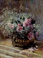 Fleurs Dans Un Pot (Roses Et Brouillard) - Claude Oscar Monet