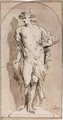 An Allegorical Figure, Perhaps Bacchus, Standing In A Niche - Jacob de Wit