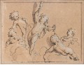 Putti Playing With A Mirror - Jacob de Wit