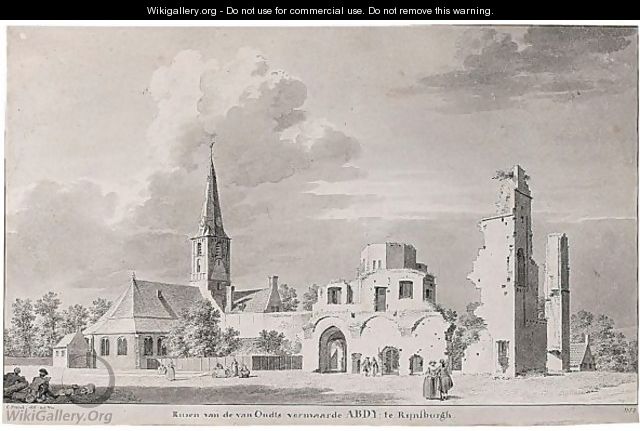 The Church And Ruins Of Rijnsburg, Seen From The North East - Cornelis Pronck