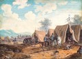 A Pair Of Views Of Military Encampments - (after) Louis Nicolael Van Blarenberghe