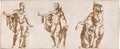 Two Studies Of The Apollo Belvedere, And One Of The Gaul And His Wife - Jan de Bisschop