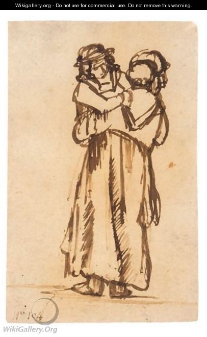 Woman Holding A Child - (after) Harmenszoon Van Rijn Rembrandt