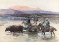 Crossing The River - Franz Roubaud