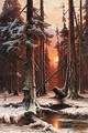 Forest At Sunset - Iulii Iul'evich (Julius) Klever
