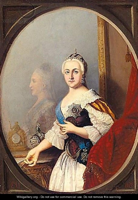 Catherine The Great, After A Portrait By Virgilius Eriksen (1722-1782) - Russian School