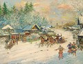 Troika Dashing Through The Snow - Konstantin Alexeievitch Korovin