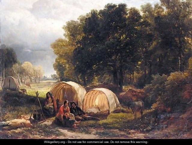 The Gypsy Encampment - Henry Brittan Willis, R.W.S.