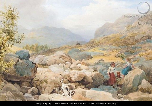 Drawing Water In The Highlands - John Henry Mole