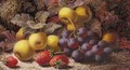 Still Life With Strawberries And Grapes - Oliver Clare