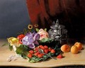 Still Life Of Flowers And Fruit - David Emil Joseph de Noter