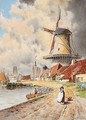 Dutch Canal Scenes - Louis Van Staaten
