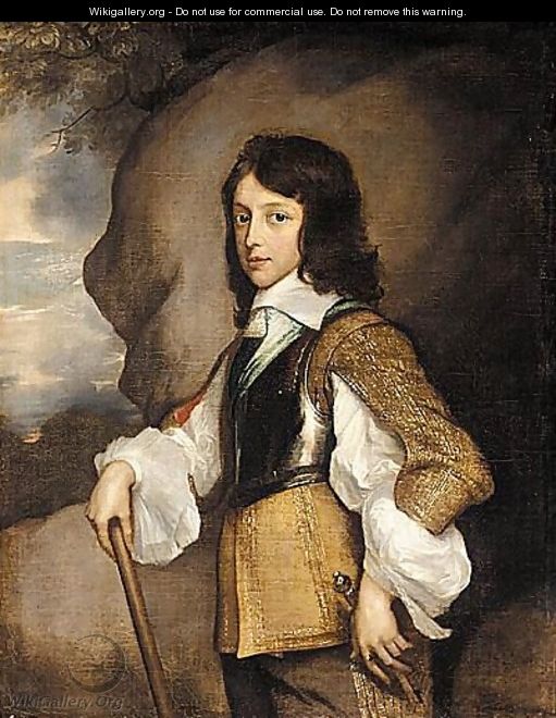 Portrait Of Henry Stuart, Duke Of Gloucester (1640-1660), When A Boy - (after) Adriaen Hanneman