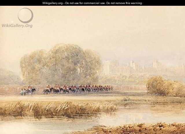 Horsemen Approaching Windsor Castle - David Cox