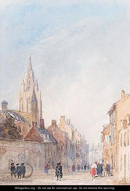 A French Street - David Cox