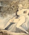 A Lady Under A Tree - Thomas Rowlandson