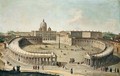 Rome, a view of the Basilica of Saint Peter - Roman School