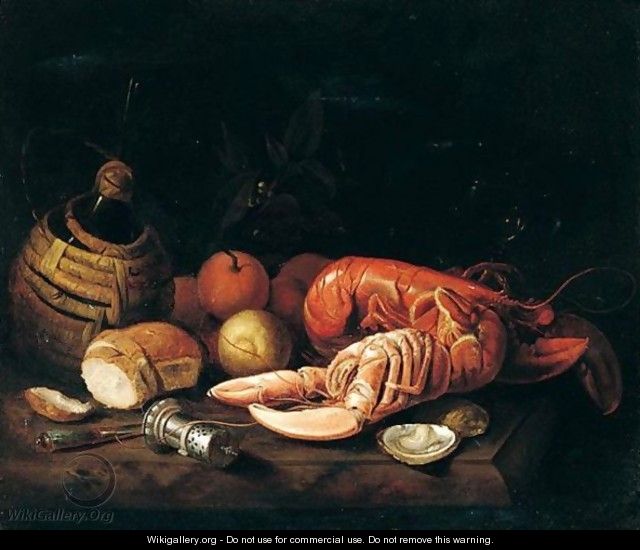 Still life with lobsters - Pieter Gerritsz. van Roestraten